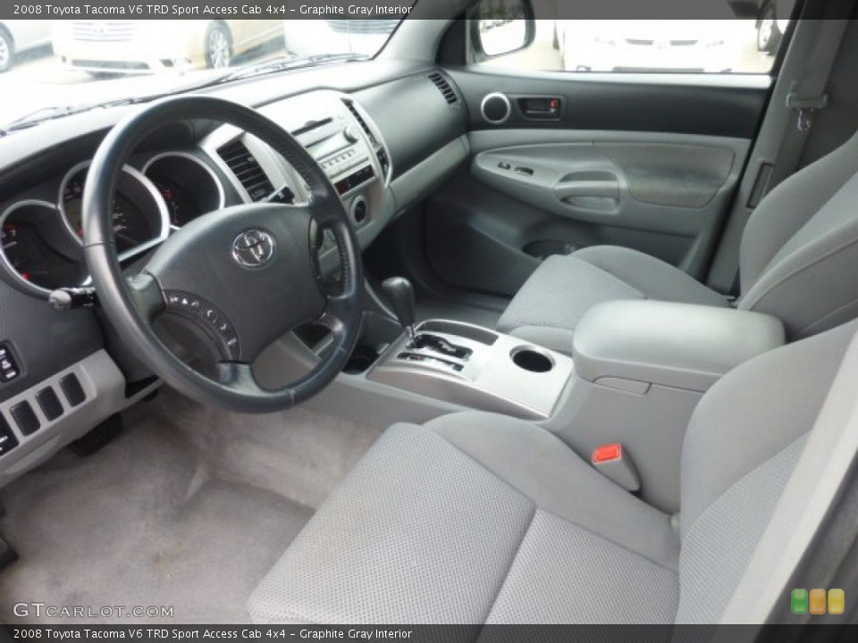 Graphite Gray Interior Photo for the 2008 Toyota Tacoma V6 TRD Sport Access Cab 4x4 #78491282