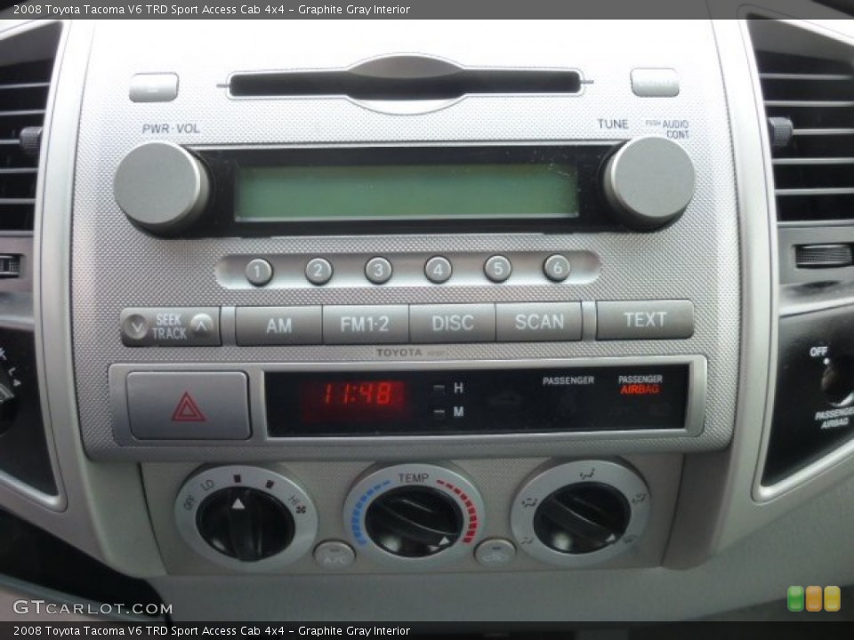 Graphite Gray Interior Audio System for the 2008 Toyota Tacoma V6 TRD Sport Access Cab 4x4 #78491339