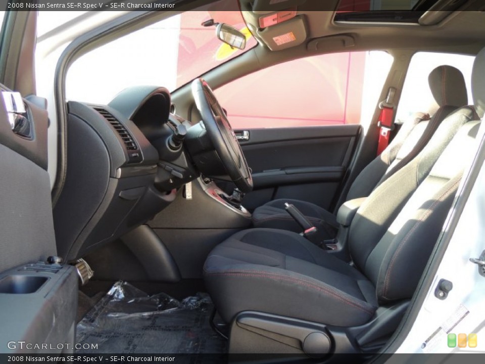 SE-R Charcoal Interior Photo for the 2008 Nissan Sentra SE-R Spec V #78491699