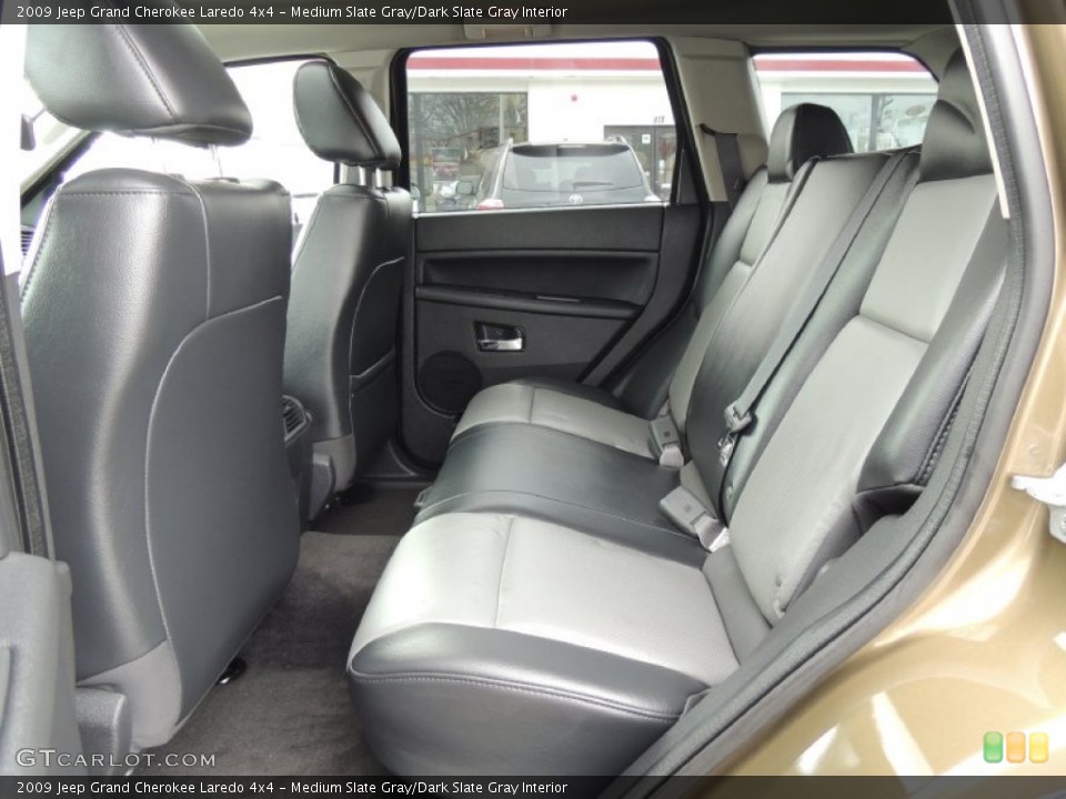 Medium Slate Gray/Dark Slate Gray Interior Rear Seat for the 2009 Jeep Grand Cherokee Laredo 4x4 #78491722