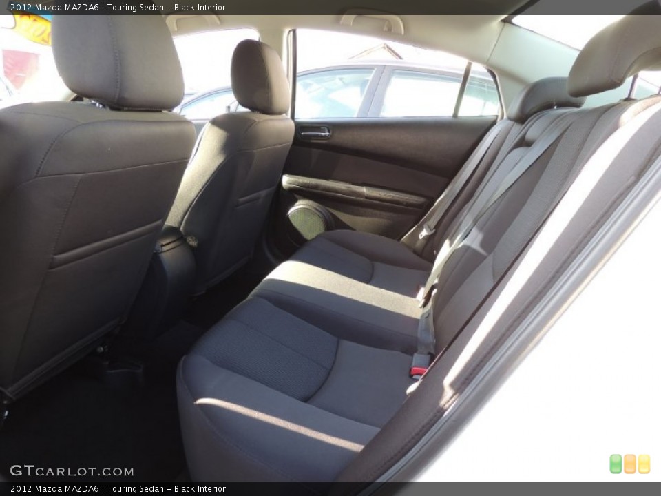 Black Interior Rear Seat for the 2012 Mazda MAZDA6 i Touring Sedan #78492637