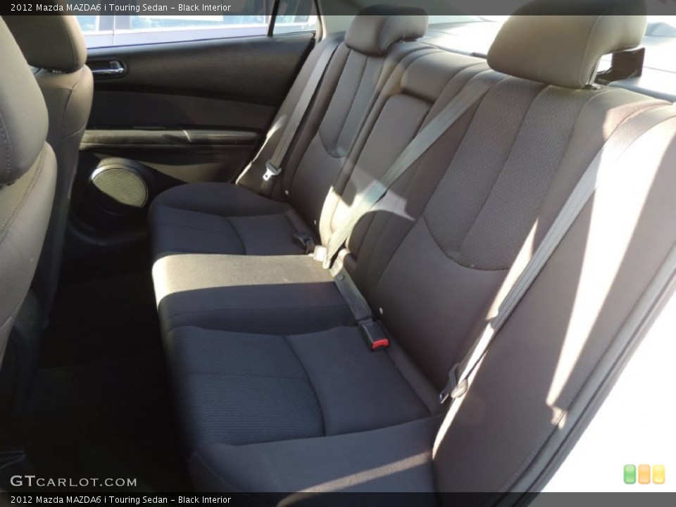 Black Interior Rear Seat for the 2012 Mazda MAZDA6 i Touring Sedan #78492656