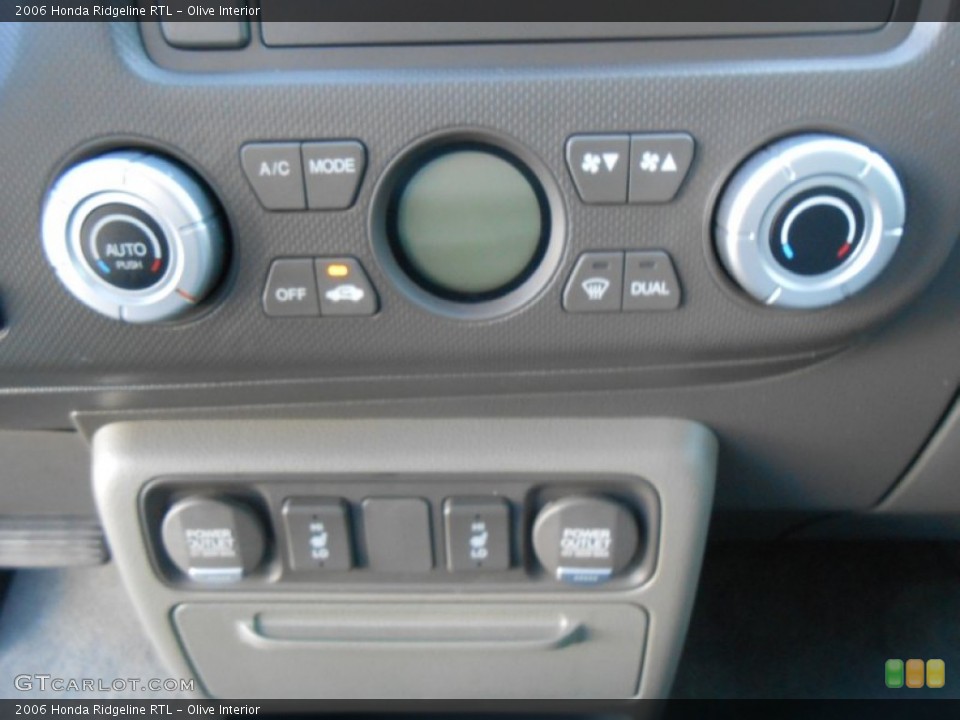 Olive Interior Controls for the 2006 Honda Ridgeline RTL #78493007