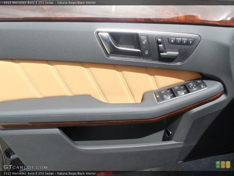 Natural Beige/Black Interior Door Panel for the 2013 Mercedes-Benz E 350 Sedan #78494342