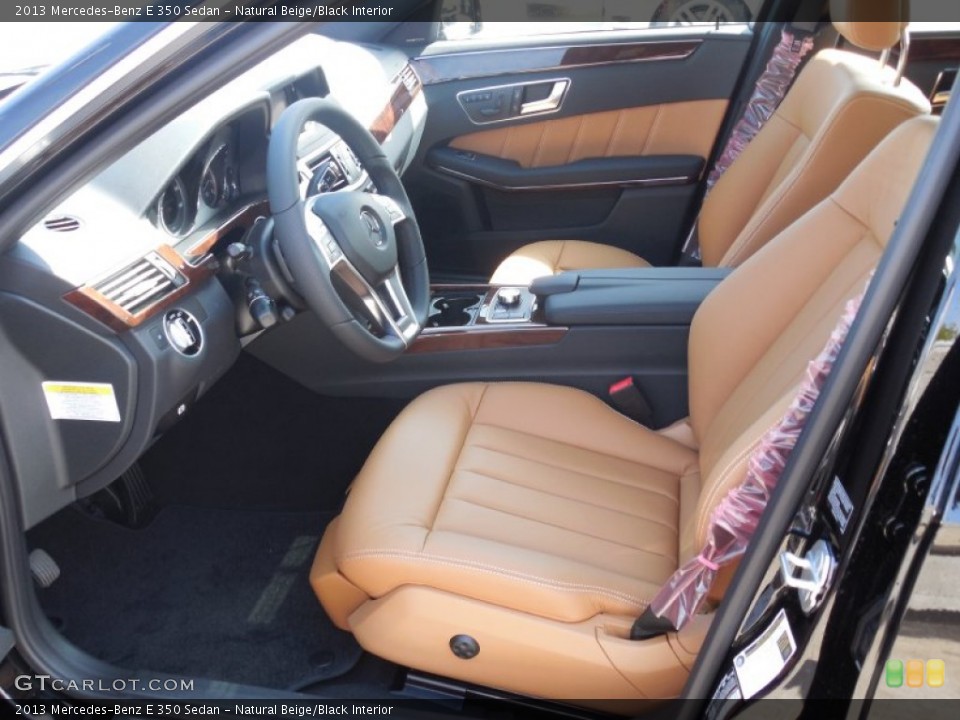 Natural Beige/Black Interior Photo for the 2013 Mercedes-Benz E 350 Sedan #78494360