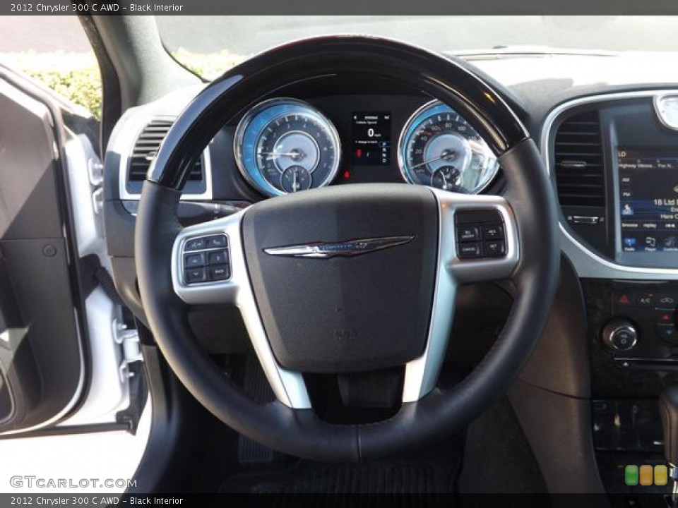 Black Interior Steering Wheel for the 2012 Chrysler 300 C AWD #78494381