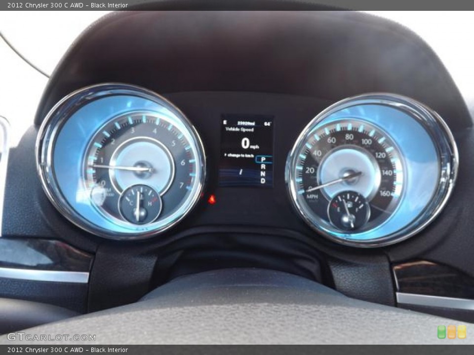 Black Interior Gauges for the 2012 Chrysler 300 C AWD #78494459