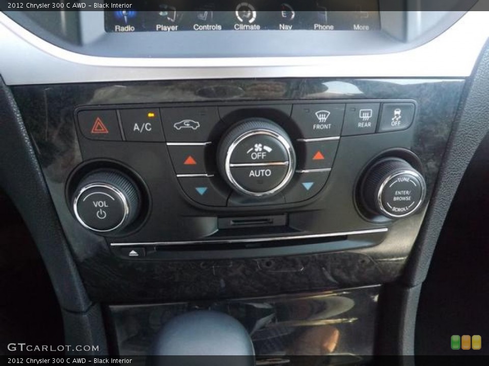 Black Interior Controls for the 2012 Chrysler 300 C AWD #78494482