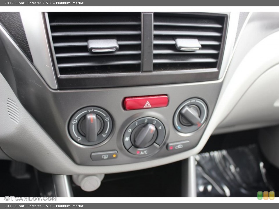 Platinum Interior Controls for the 2012 Subaru Forester 2.5 X #78495008