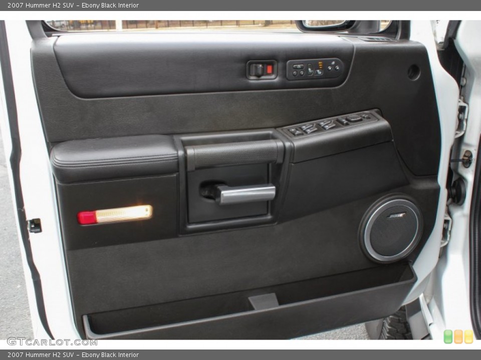 Ebony Black Interior Door Panel for the 2007 Hummer H2 SUV #78495230