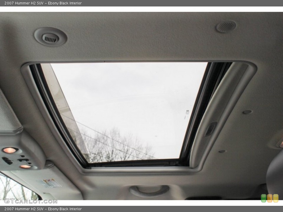 Ebony Black Interior Sunroof for the 2007 Hummer H2 SUV #78495245