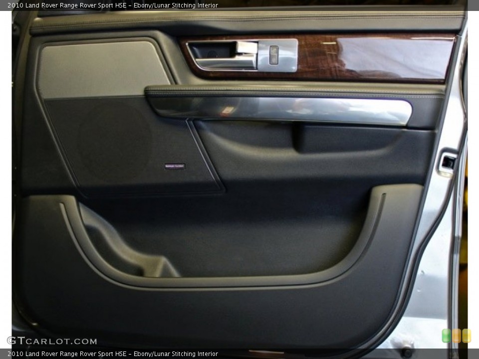 Ebony/Lunar Stitching Interior Door Panel for the 2010 Land Rover Range Rover Sport HSE #78495434
