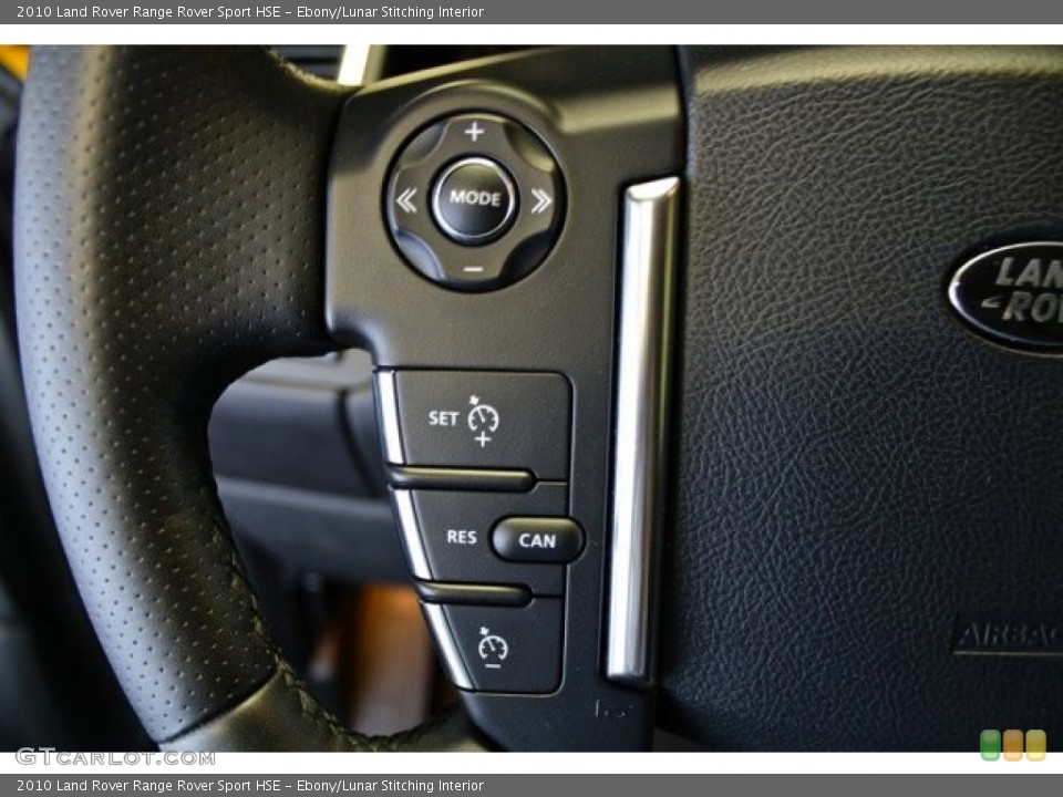 Ebony/Lunar Stitching Interior Controls for the 2010 Land Rover Range Rover Sport HSE #78495617
