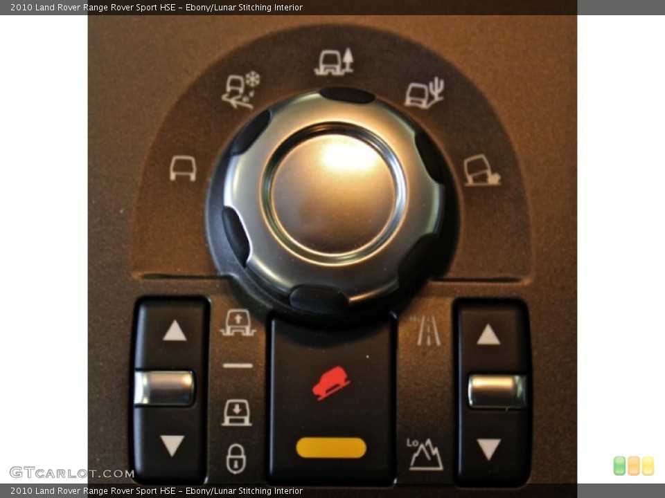 Ebony/Lunar Stitching Interior Controls for the 2010 Land Rover Range Rover Sport HSE #78495679