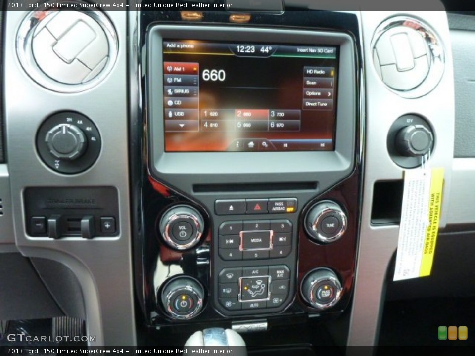 Limited Unique Red Leather Interior Controls for the 2013 Ford F150 Limited SuperCrew 4x4 #78495830