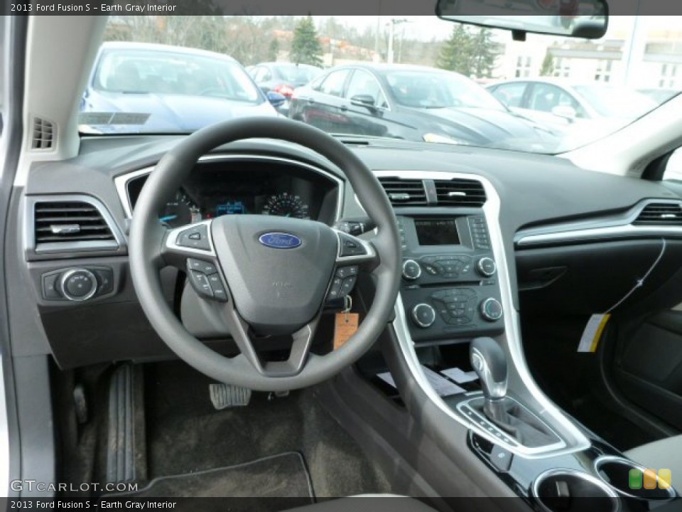 Earth Gray Interior Dashboard for the 2013 Ford Fusion S #78495941