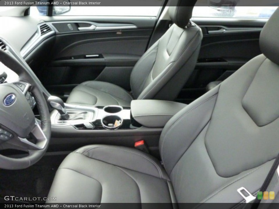 Charcoal Black Interior Photo for the 2013 Ford Fusion Titanium AWD #78496430