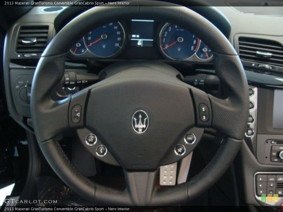 Nero Interior Steering Wheel for the 2013 Maserati GranTurismo Convertible GranCabrio Sport #78497126