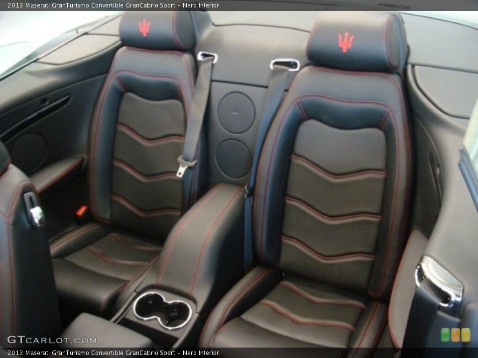 Nero Interior Rear Seat for the 2013 Maserati GranTurismo Convertible GranCabrio Sport #78497288
