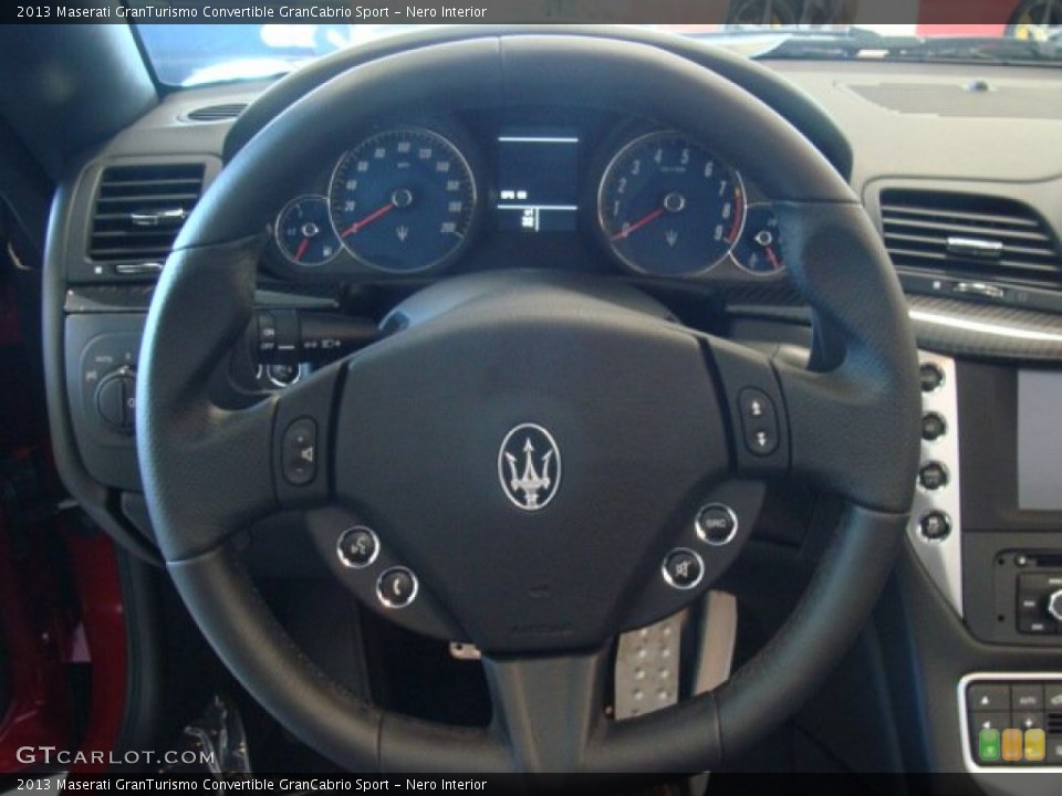 Nero Interior Steering Wheel for the 2013 Maserati GranTurismo Convertible GranCabrio Sport #78497795