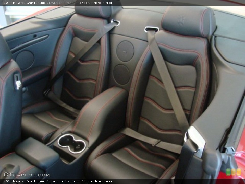 Nero Interior Rear Seat for the 2013 Maserati GranTurismo Convertible GranCabrio Sport #78497963