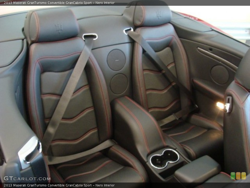 Nero Interior Rear Seat for the 2013 Maserati GranTurismo Convertible GranCabrio Sport #78497990