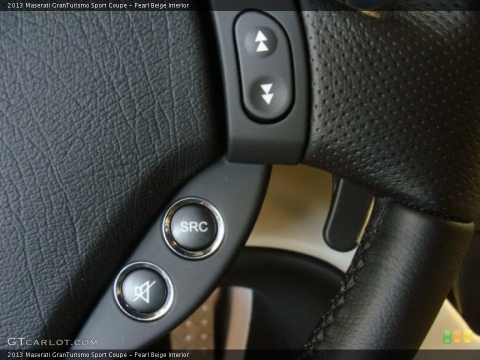 Pearl Beige Interior Controls for the 2013 Maserati GranTurismo Sport Coupe #78498605