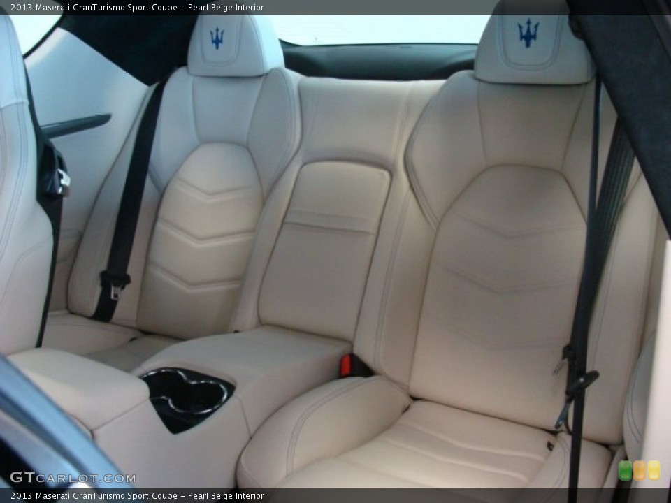 Pearl Beige Interior Rear Seat for the 2013 Maserati GranTurismo Sport Coupe #78498659