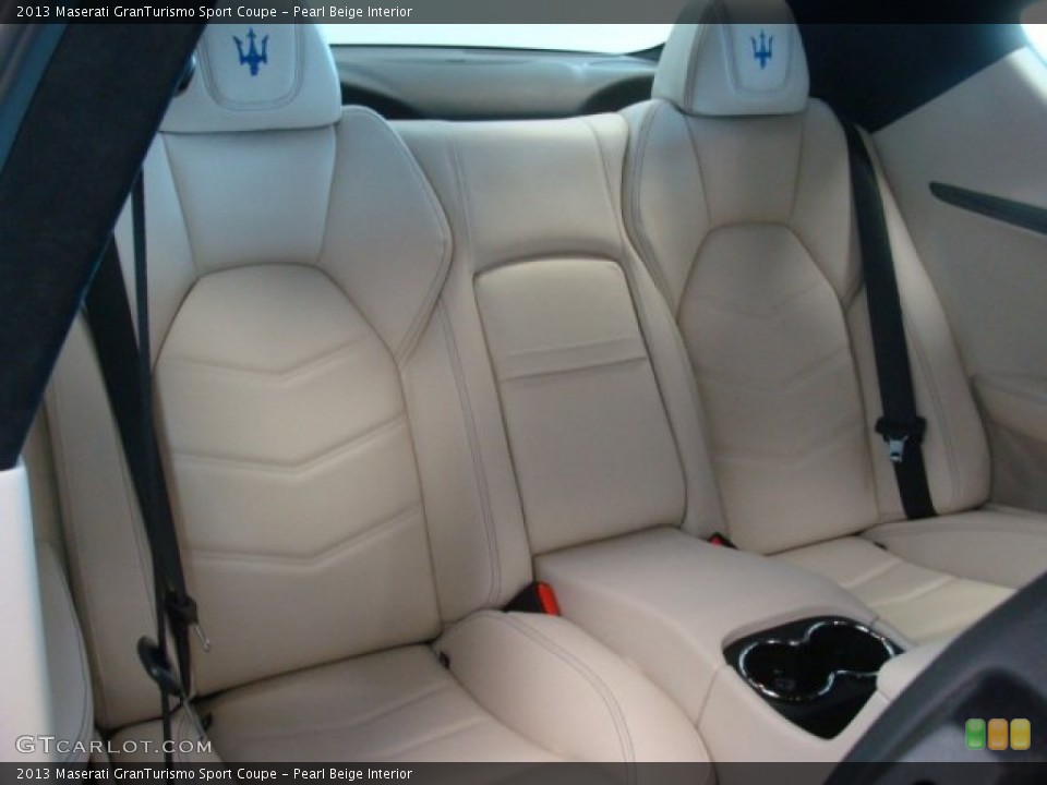 Pearl Beige Interior Rear Seat for the 2013 Maserati GranTurismo Sport Coupe #78498668