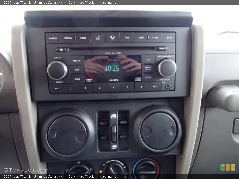 Dark Khaki/Medium Khaki Interior Controls for the 2007 Jeep Wrangler Unlimited Sahara 4x4 #78499469