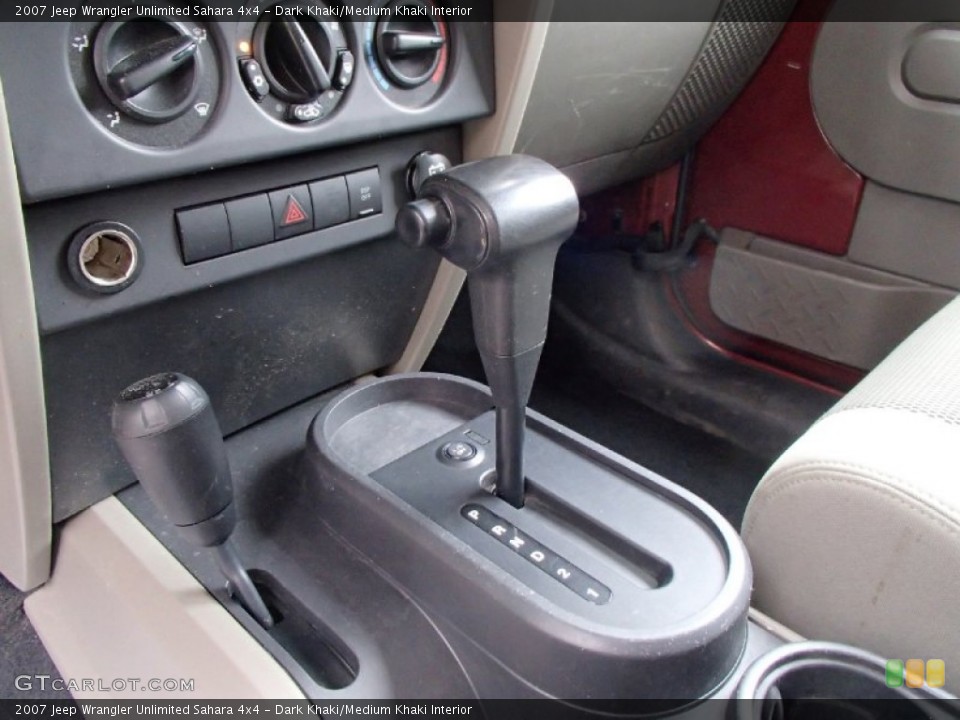Dark Khaki/Medium Khaki Interior Transmission for the 2007 Jeep Wrangler Unlimited Sahara 4x4 #78499528