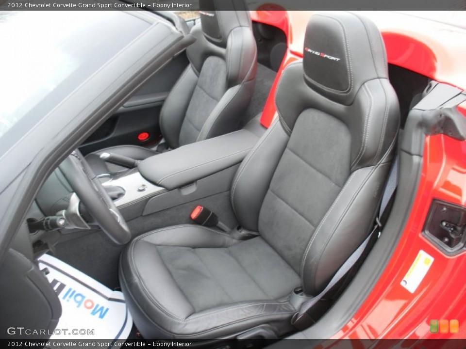 Ebony Interior Photo for the 2012 Chevrolet Corvette Grand Sport Convertible #78499619
