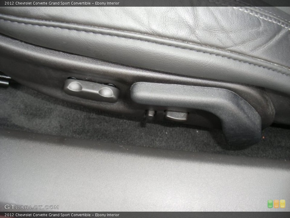 Ebony Interior Controls for the 2012 Chevrolet Corvette Grand Sport Convertible #78499837