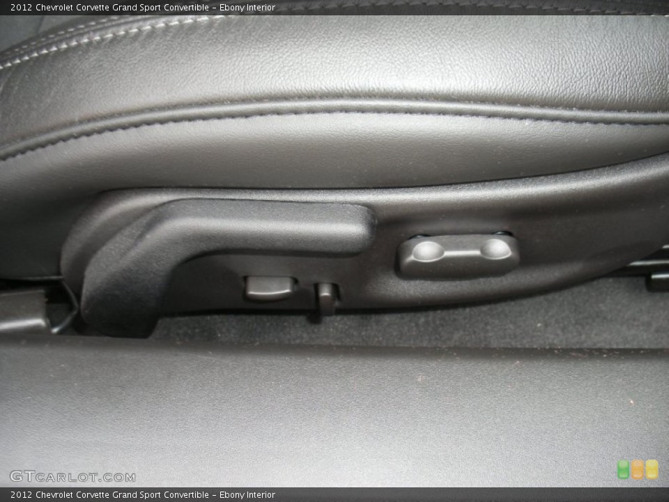 Ebony Interior Controls for the 2012 Chevrolet Corvette Grand Sport Convertible #78499861