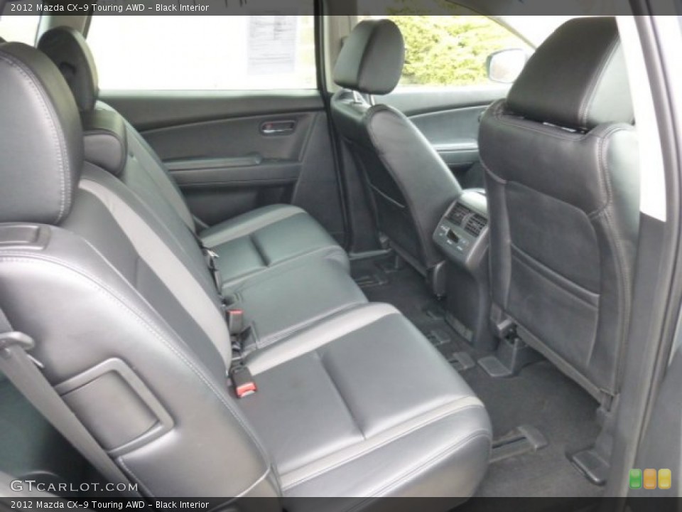 Black Interior Rear Seat for the 2012 Mazda CX-9 Touring AWD #78500366