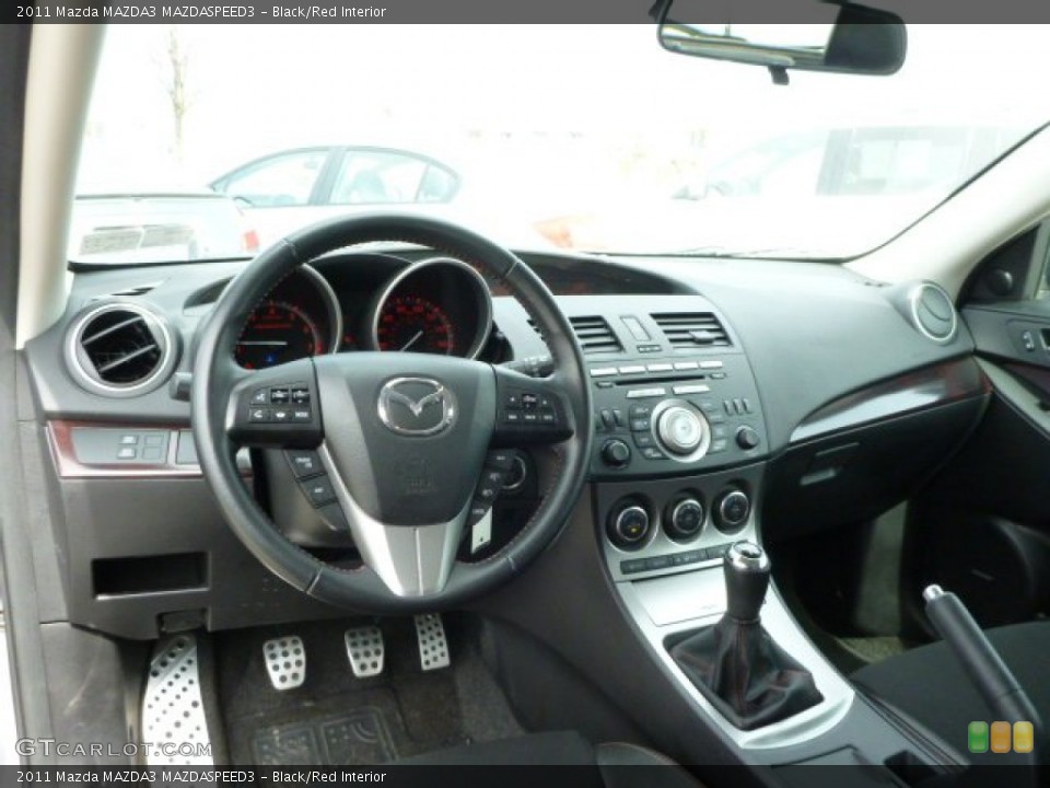 Black/Red Interior Dashboard for the 2011 Mazda MAZDA3 MAZDASPEED3 #78500830
