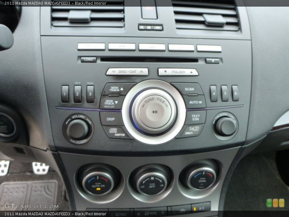 Black/Red Interior Controls for the 2011 Mazda MAZDA3 MAZDASPEED3 #78500930