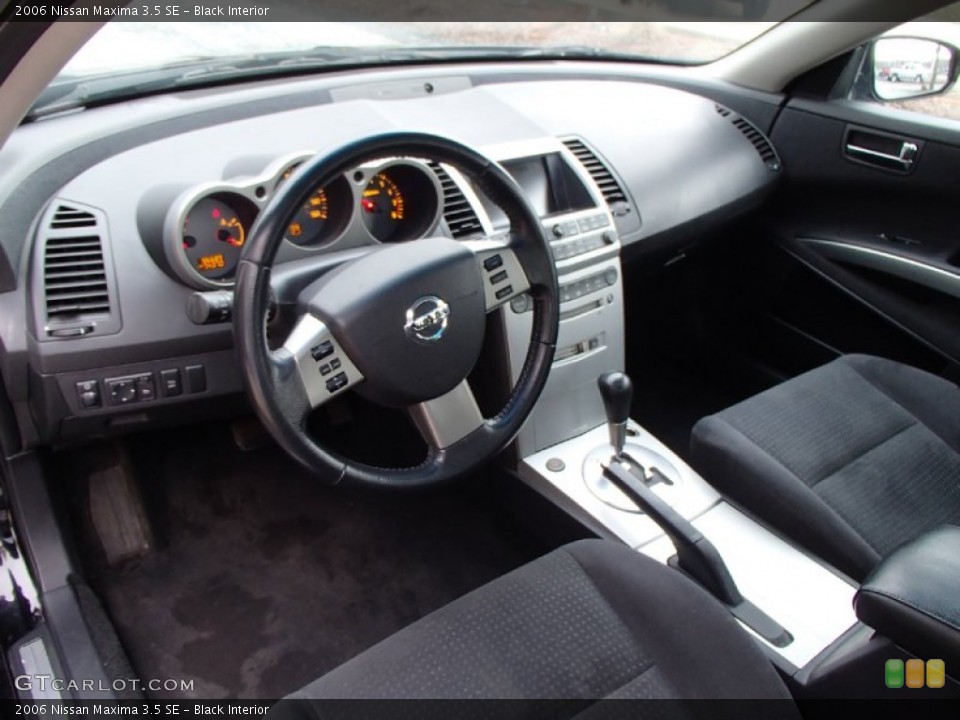 Black 2006 Nissan Maxima Interiors