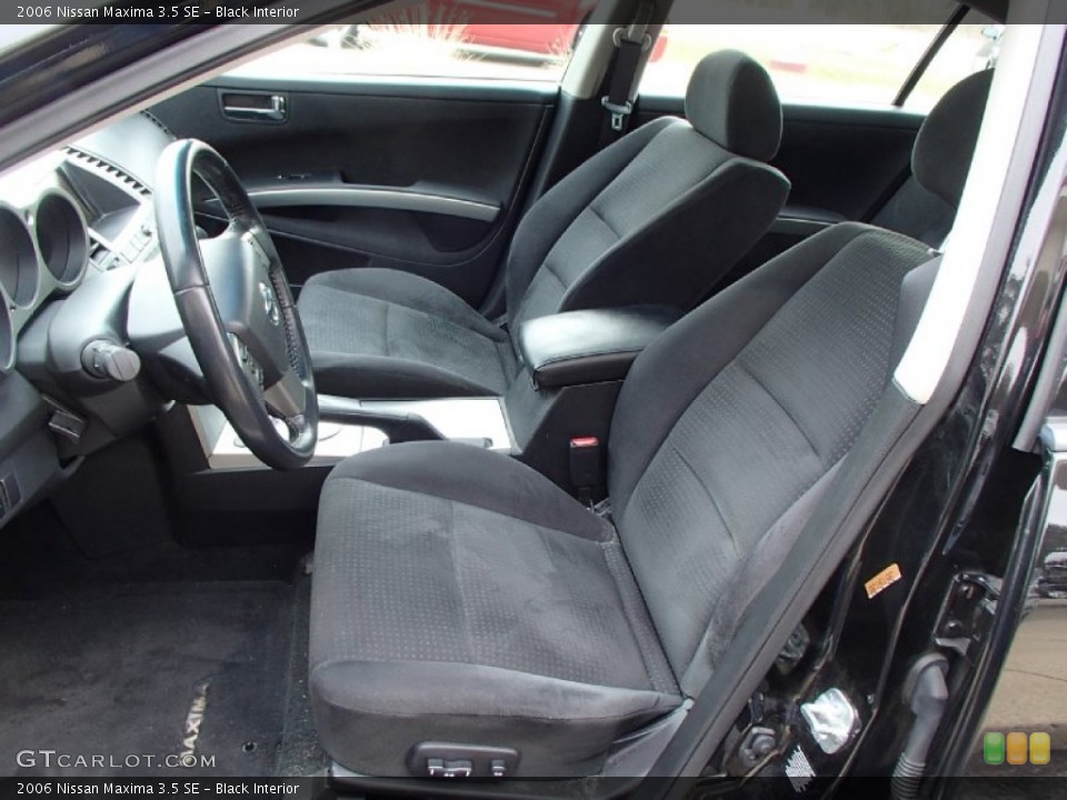 Black Interior Front Seat for the 2006 Nissan Maxima 3.5 SE #78501116