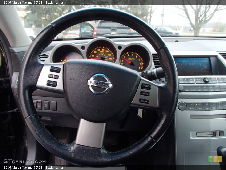 Black Interior Steering Wheel for the 2006 Nissan Maxima 3.5 SE #78501197