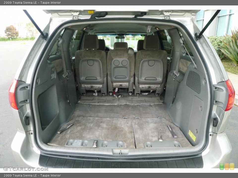 Taupe Interior Trunk for the 2009 Toyota Sienna LE #78501640