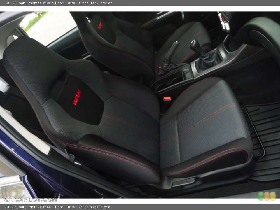 WRX Carbon Black Interior Front Seat for the 2012 Subaru Impreza WRX 4 Door #78501944
