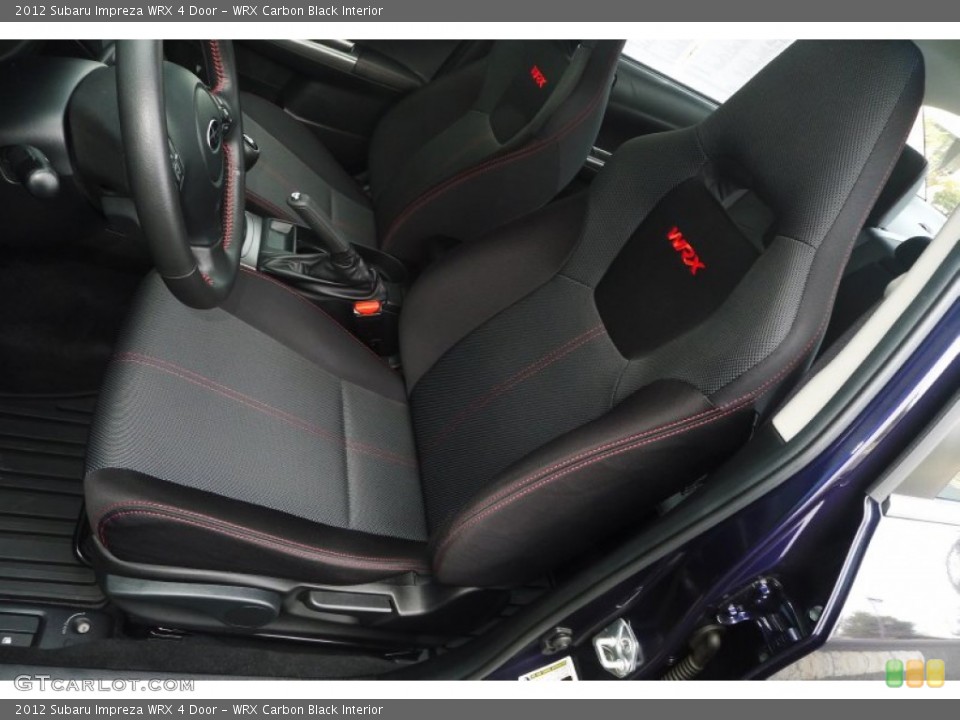 WRX Carbon Black Interior Front Seat for the 2012 Subaru Impreza WRX 4 Door #78501950