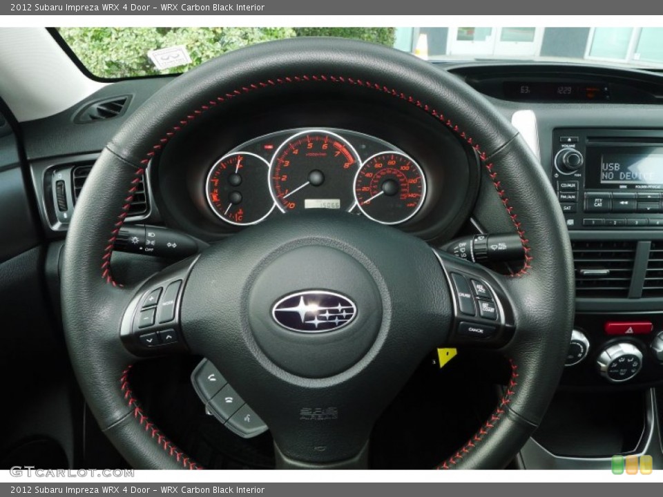 WRX Carbon Black Interior Steering Wheel for the 2012 Subaru Impreza WRX 4 Door #78501971