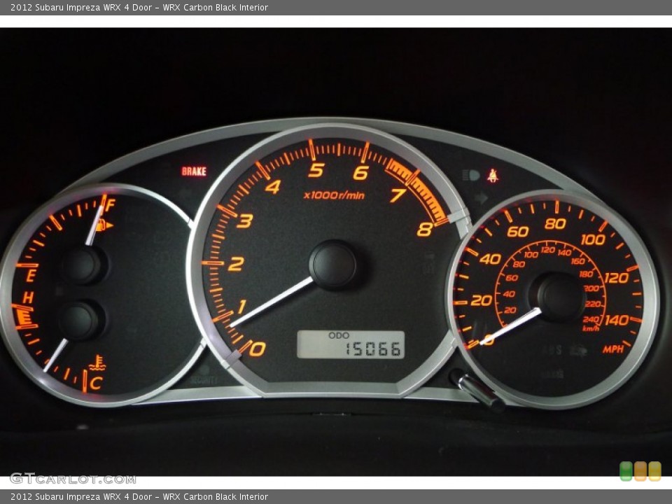 WRX Carbon Black Interior Gauges for the 2012 Subaru Impreza WRX 4 Door #78501980