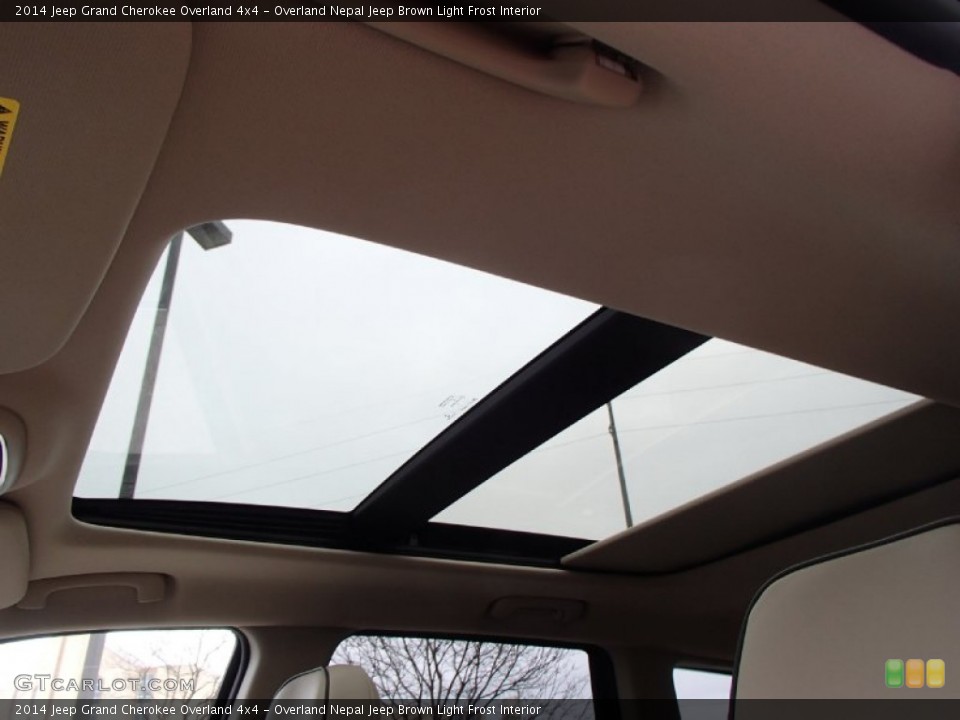 Overland Nepal Jeep Brown Light Frost Interior Sunroof for the 2014 Jeep Grand Cherokee Overland 4x4 #78502013