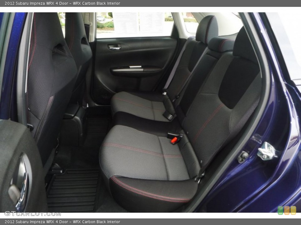 WRX Carbon Black Interior Rear Seat for the 2012 Subaru Impreza WRX 4 Door #78502024