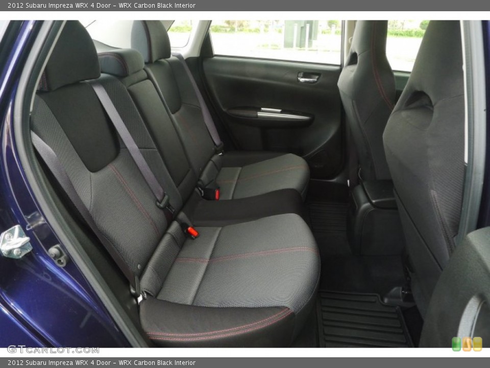WRX Carbon Black Interior Rear Seat for the 2012 Subaru Impreza WRX 4 Door #78502028
