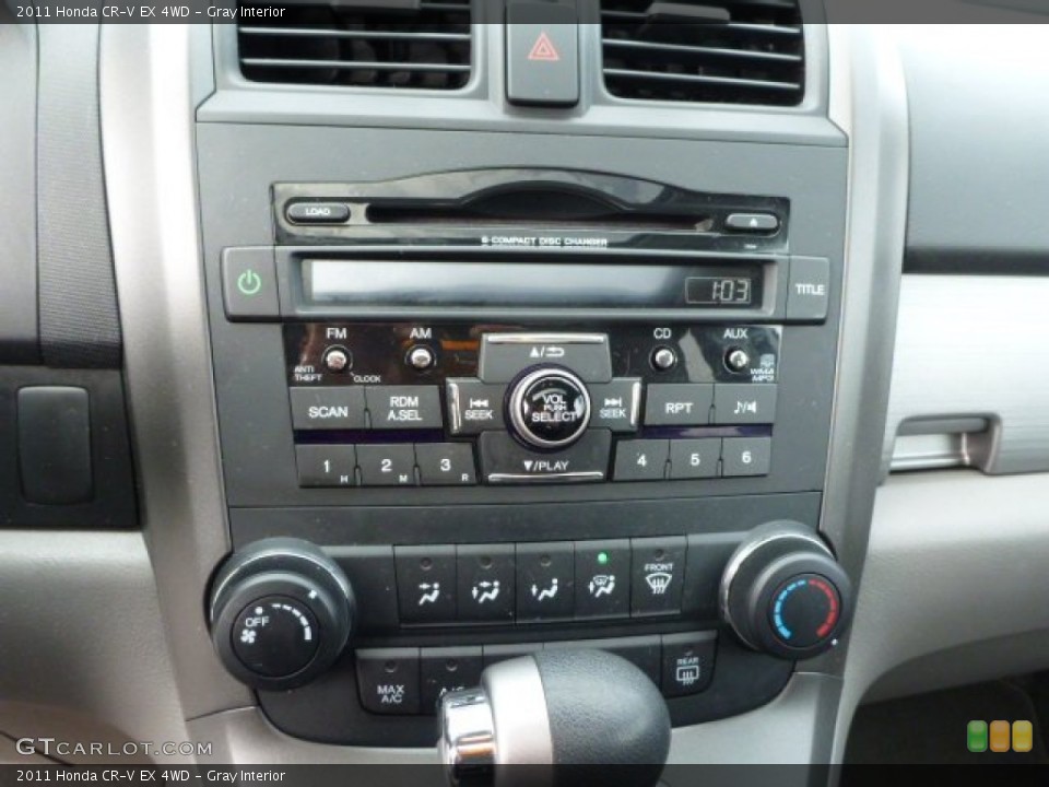 Gray Interior Controls for the 2011 Honda CR-V EX 4WD #78502526