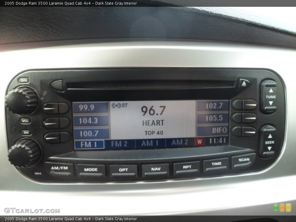 Dark Slate Gray Interior Audio System for the 2005 Dodge Ram 3500 Laramie Quad Cab 4x4 #78502598